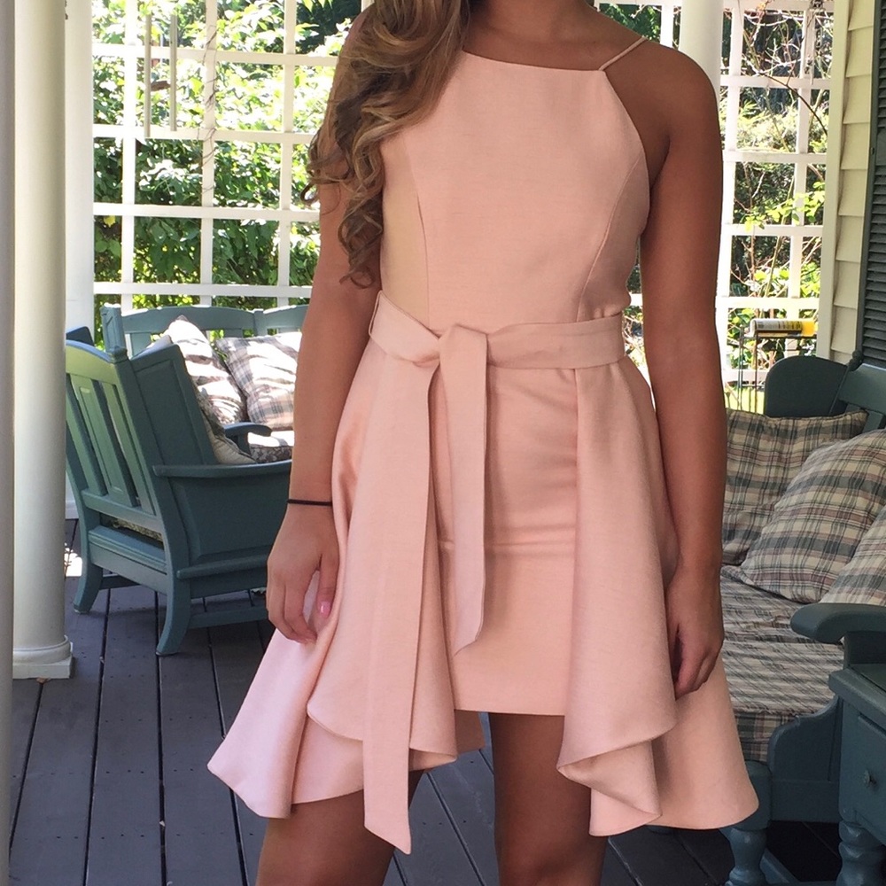 Blush revolve dress